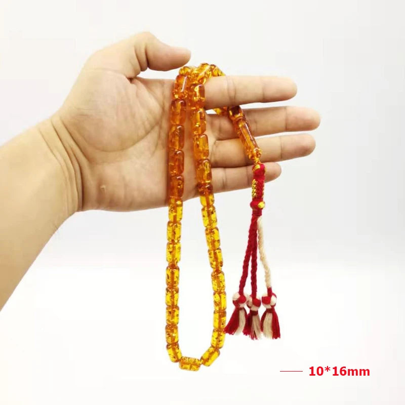 Yellow Bubble Resin Prayer Beads-ToShay.org