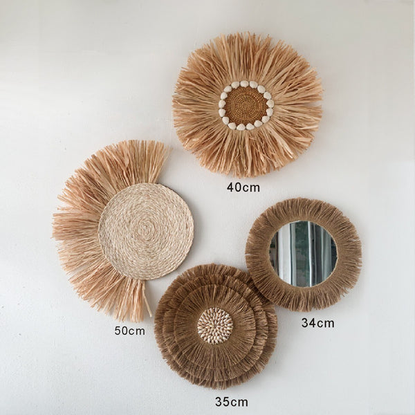 Straw Woven Wall Decorations-ToShay.org