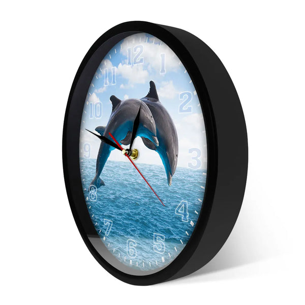 Jumping Dolphins Wall Clock-ToShay.org