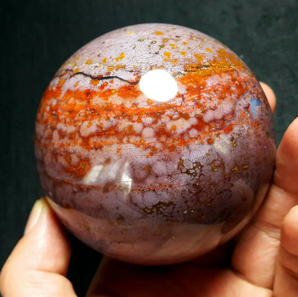 Yellow Marine Jasper Ball-ToShay.org