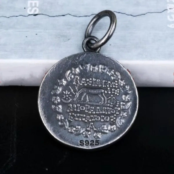 Silver Greek God Coin Pendant-ToShay.org