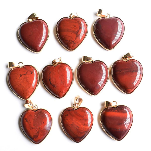 Mixed Crystal Heart Pendants-ToShay.org