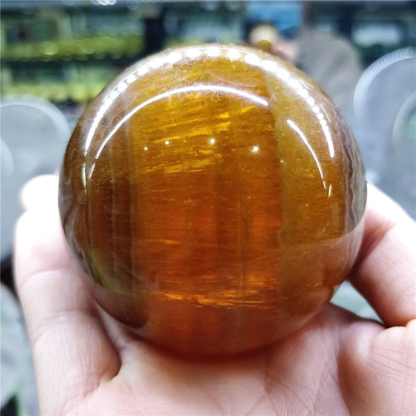 Yellow Fluorite Crystal Ball-ToShay.org