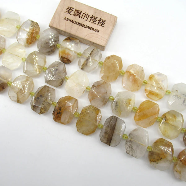 Gold Yellow Rock Quartz Beads-ToShay.org
