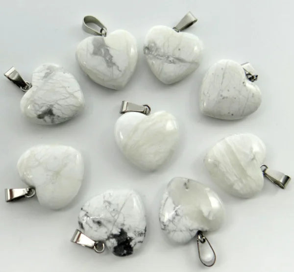 Mixed Crystal Heart Pendants-ToShay.org