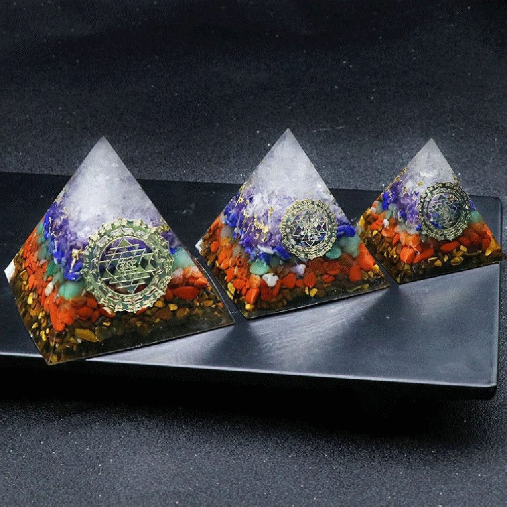 Energy Chakra Orgonite Pyramid-ToShay.org