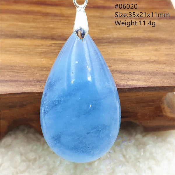 Blue Aquamarine Pendant-ToShay.org