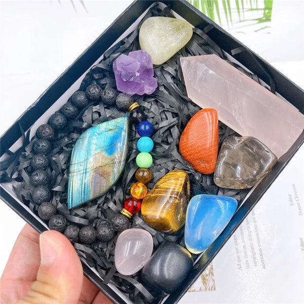 Crystal Tumbled Stones Gift Box-ToShay.org