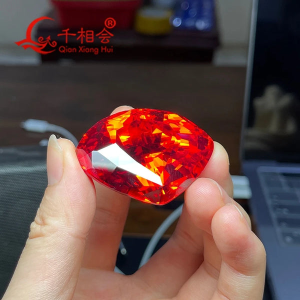 Red Faceted Diamond-ToShay.org