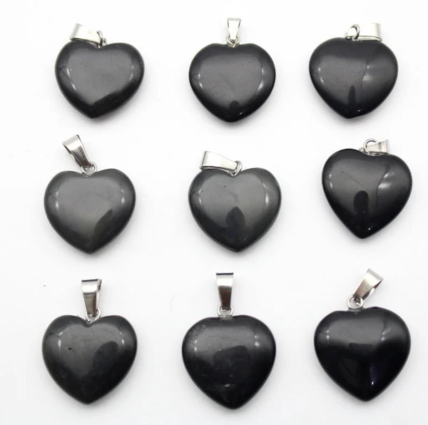 Mixed Crystal Heart Pendants-ToShay.org