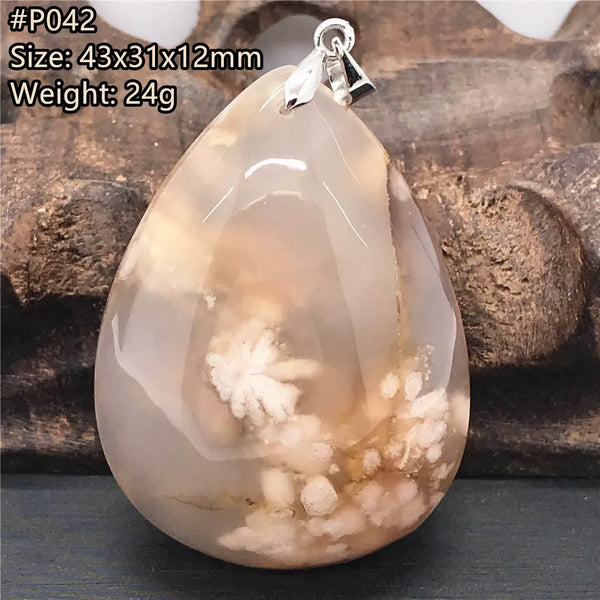 Pink Cherry Agate Pendant-ToShay.org