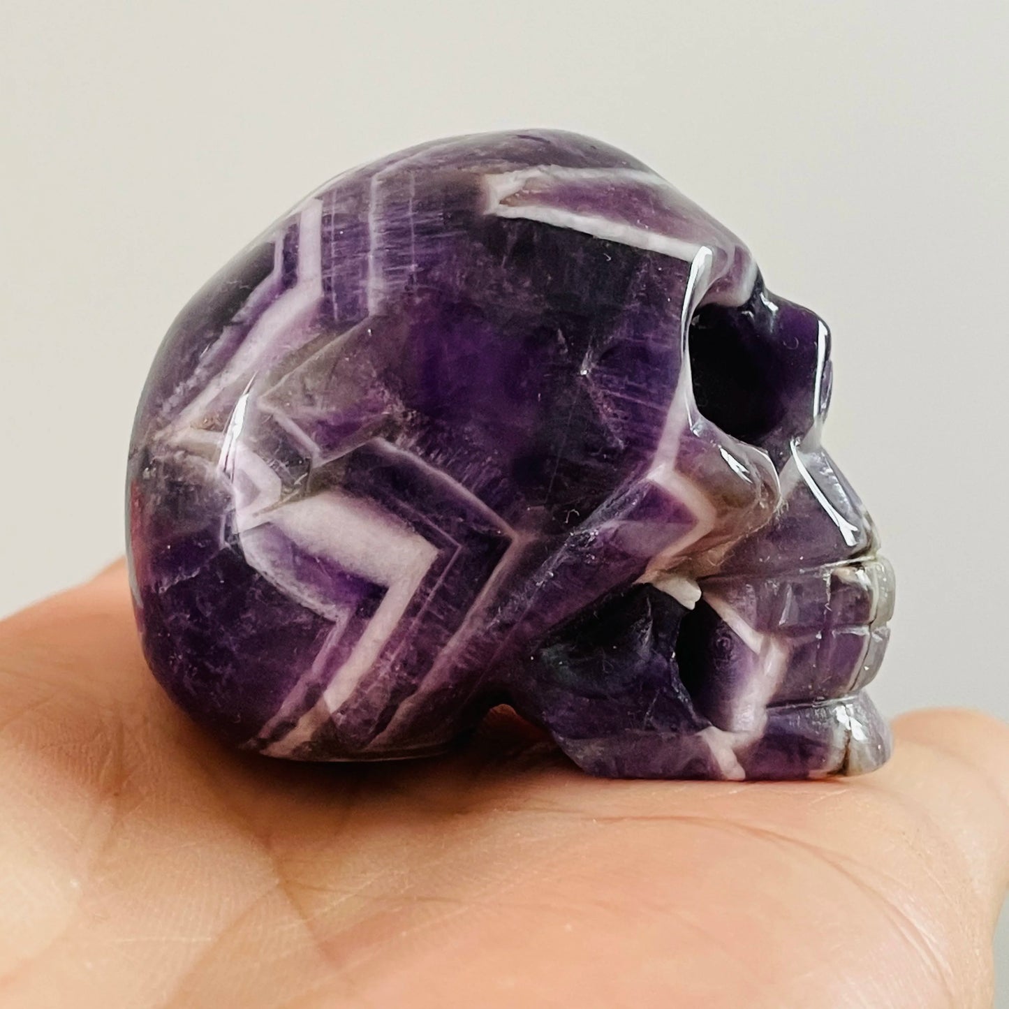 Purple Amethyst Skull-ToShay.org