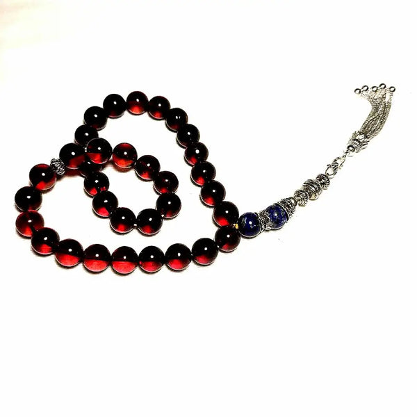 Red Amber Prayer Beads-ToShay.org