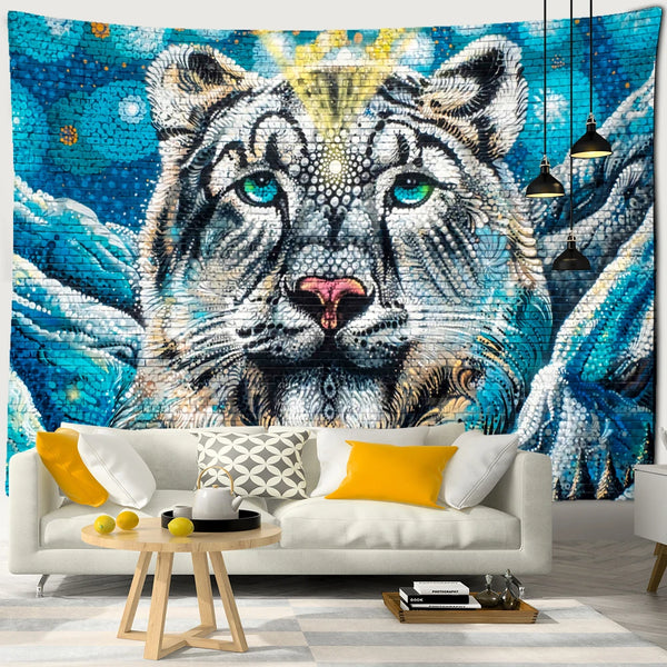 Jungle Cat Art Tapestry-ToShay.org