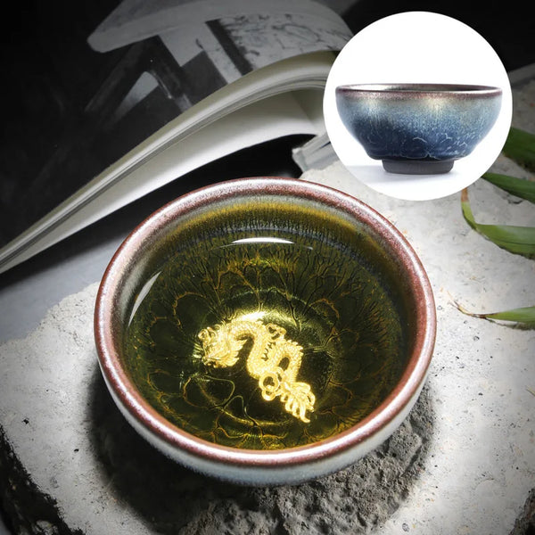 Silver Glaze Inlaid Teacups-ToShay.org