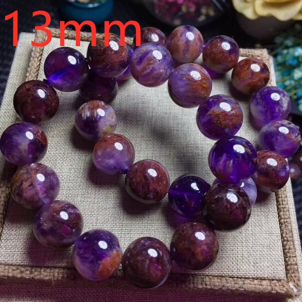 Purple Phantom Quartz Bead Bracelet-ToShay.org