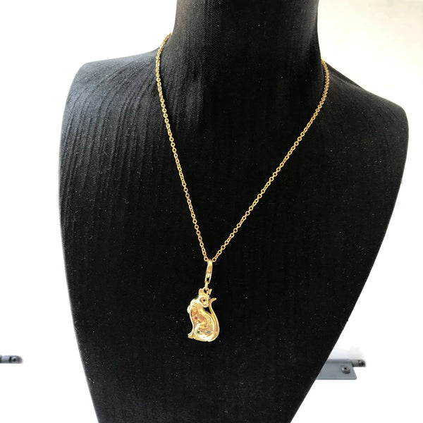 Gold Cat Stars Pendant-ToShay.org