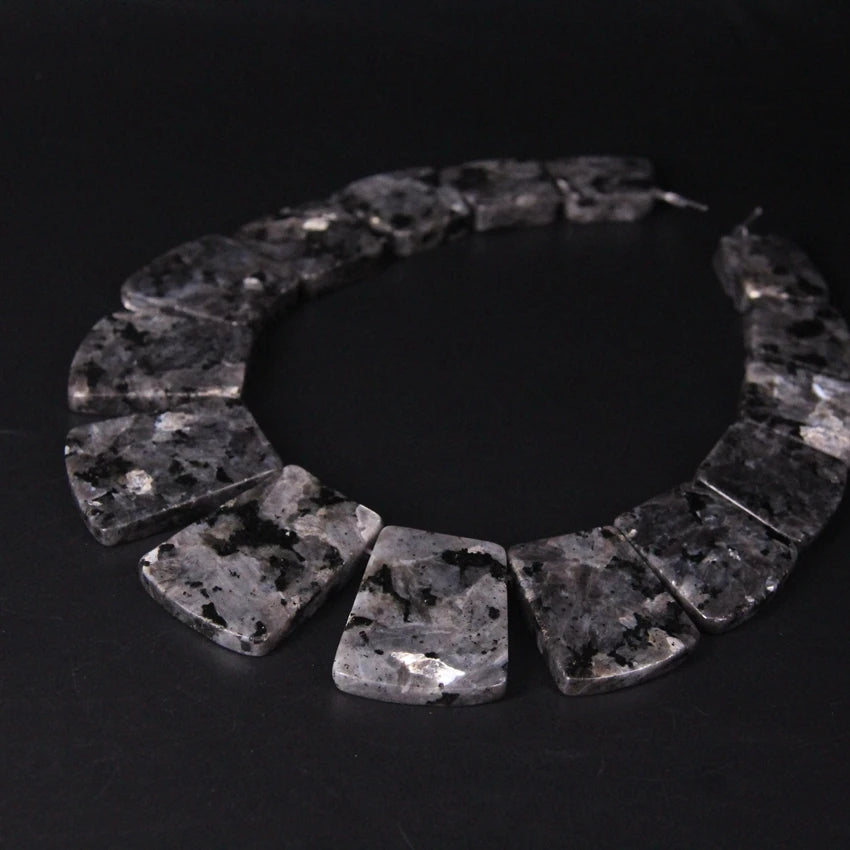 Black Spectrolite Slab Beads-ToShay.org