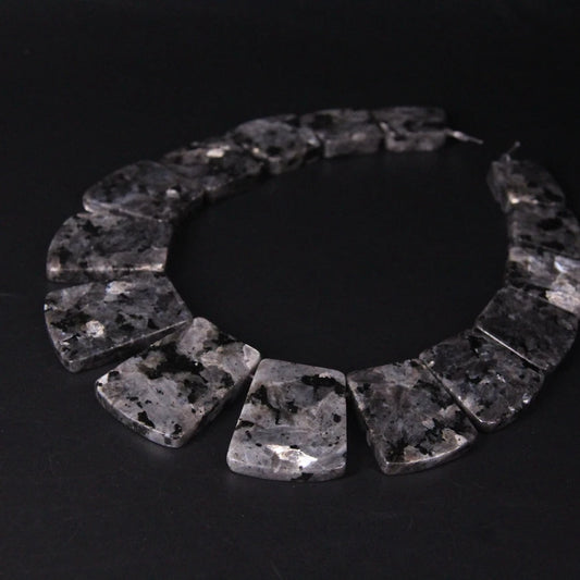 Black Spectrolite Slab Beads-ToShay.org