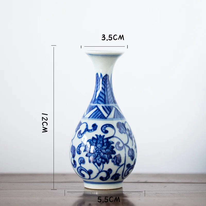Blue White Ceramic Vase-ToShay.org