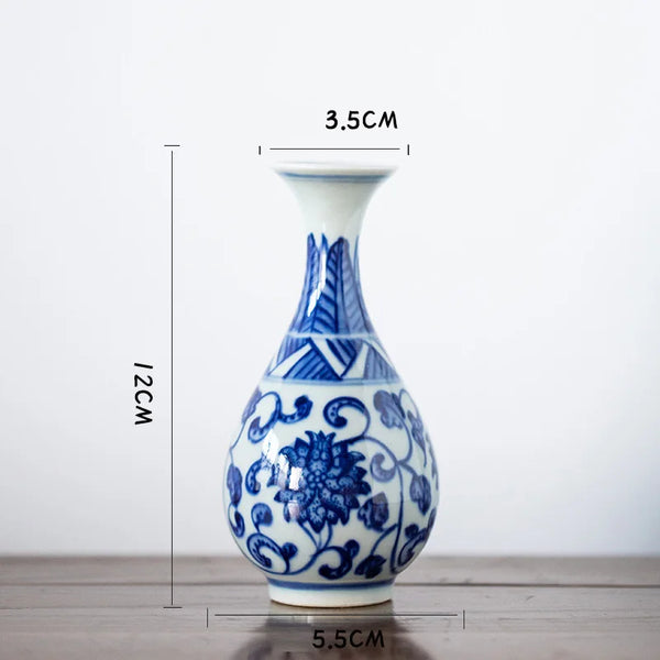 Blue White Ceramic Vase-ToShay.org