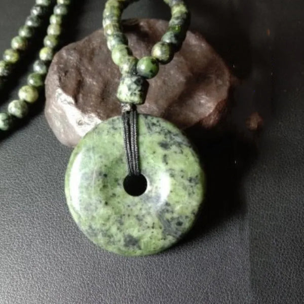 Green Jade Buckle Pendant-ToShay.org