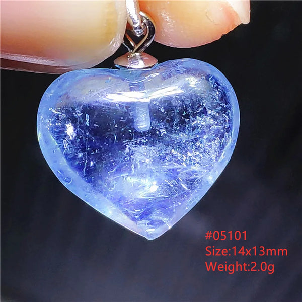 Blue Aquamarine Crystal Pendant-ToShay.org
