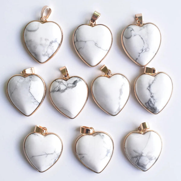 Mixed Crystal Heart Pendants-ToShay.org
