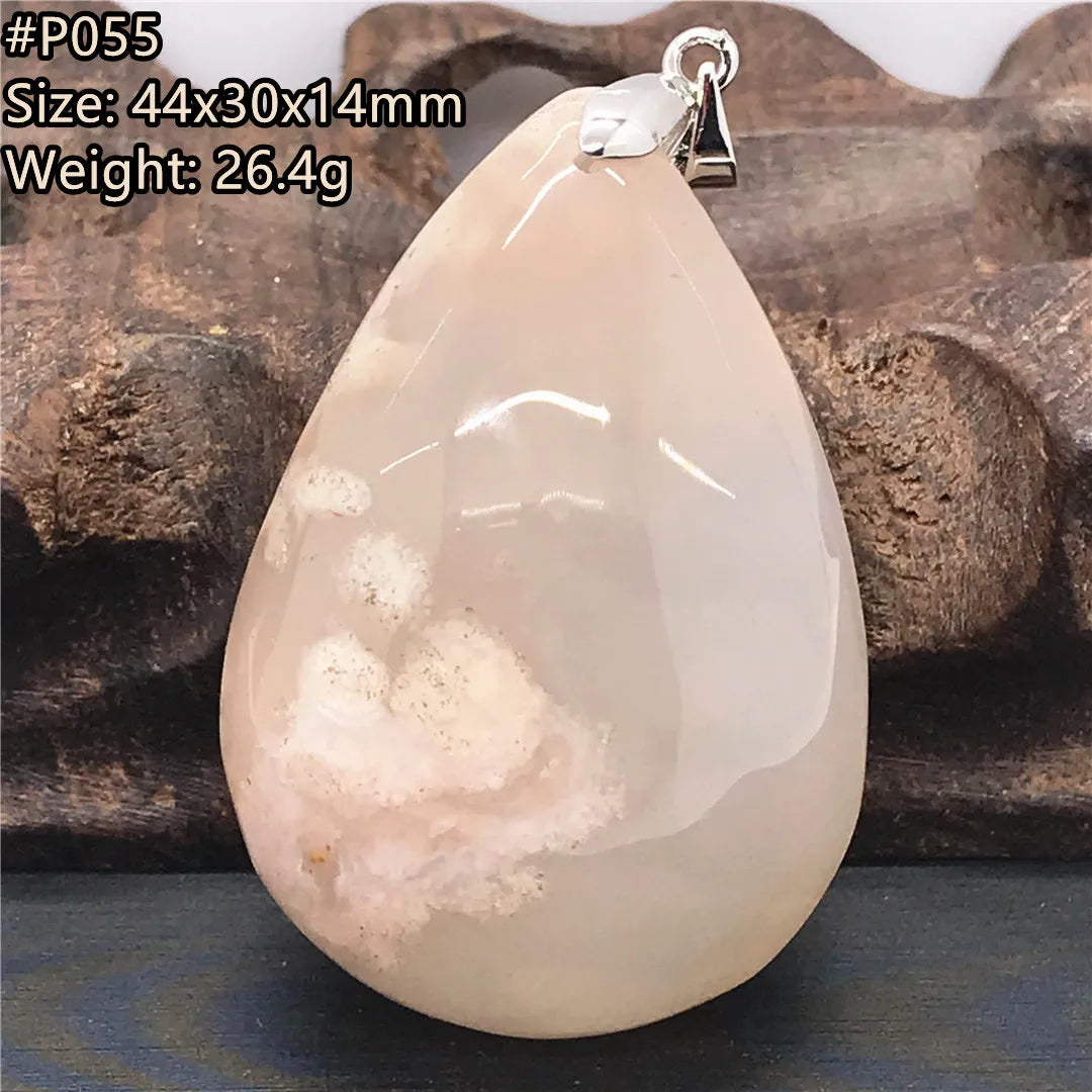 Pink Cherry Agate Pendant-ToShay.org