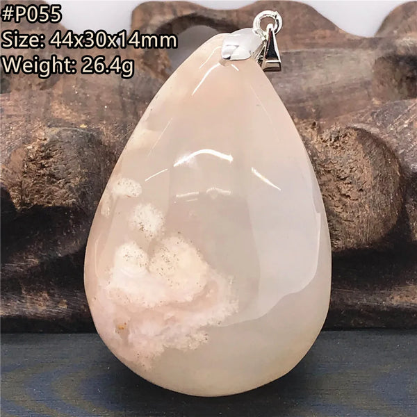 Pink Cherry Agate Pendant-ToShay.org