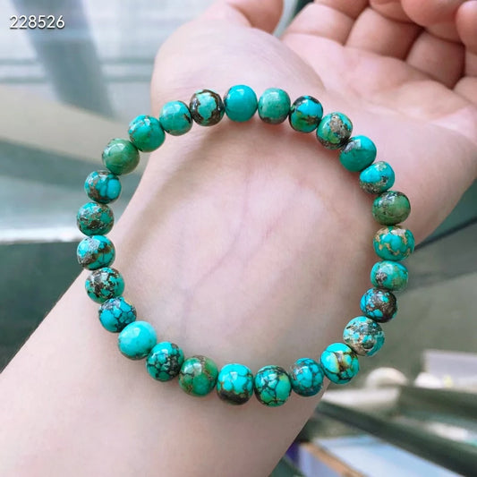 Green Turquoise Bead Bracelet-ToShay.org