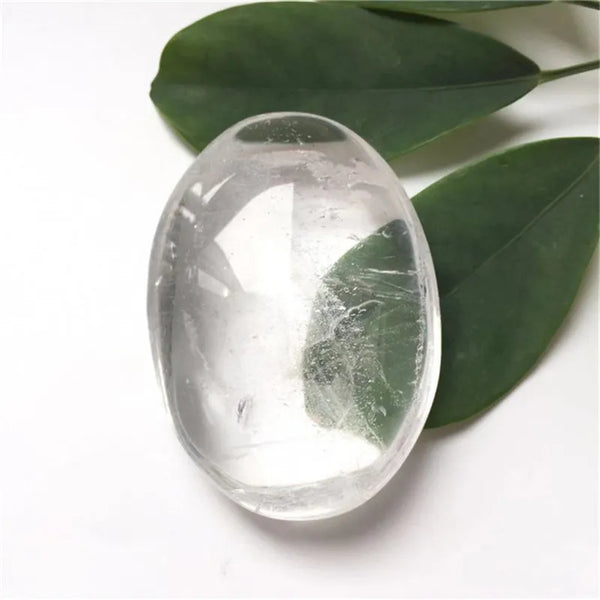 Clear Crystal Palm Stones-ToShay.org