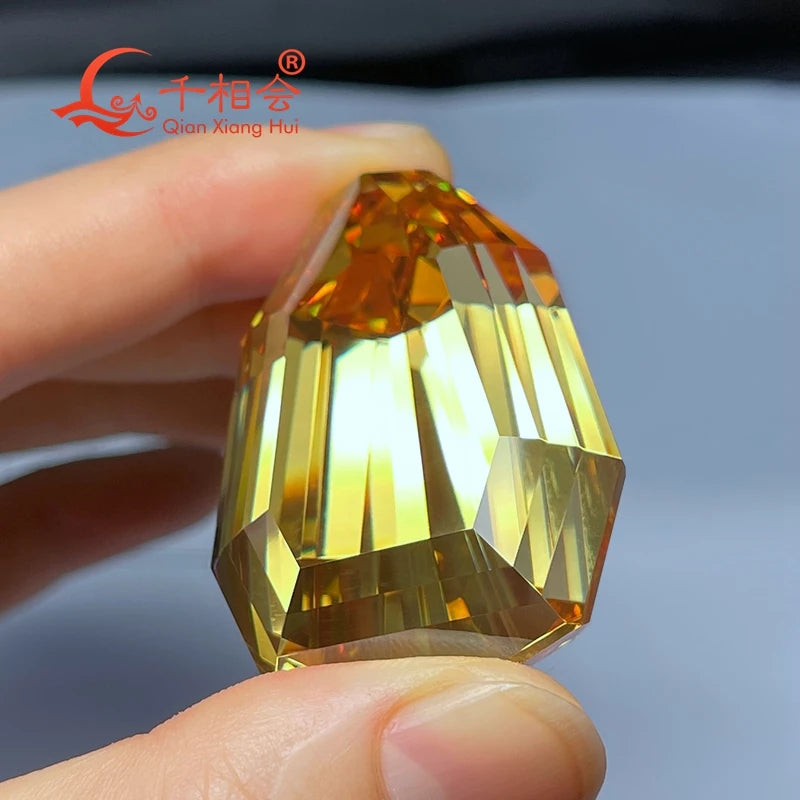 Yellow Faceted Diamond-ToShay.org