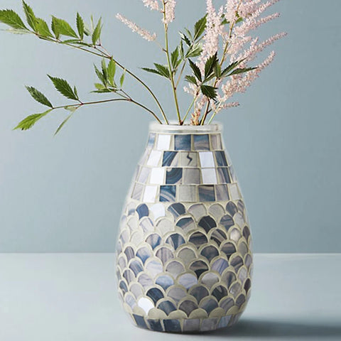 Mosaic Glass Vase-ToShay.org