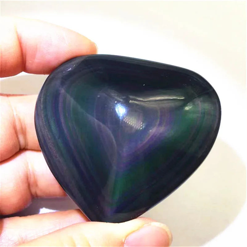 Rainbow Obsidian Heart-ToShay.org