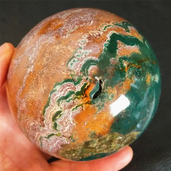 Yellow Marine Jasper Ball-ToShay.org