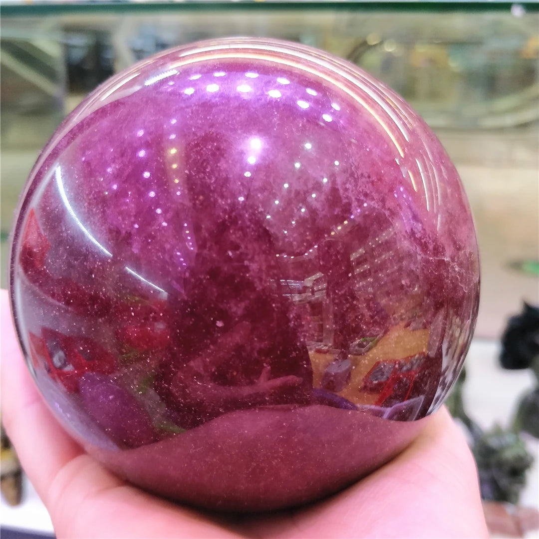 Red Strawberry Quartz Ball-ToShay.org