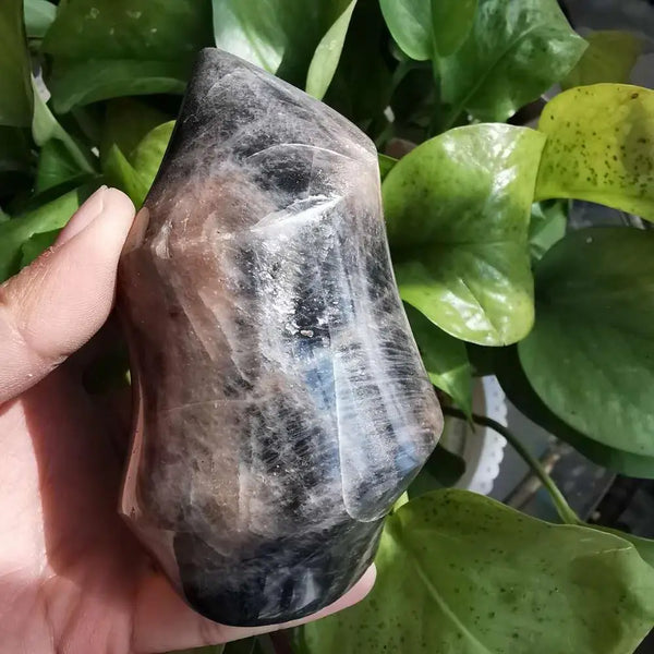 Black Moonstone Crystal Flame-ToShay.org