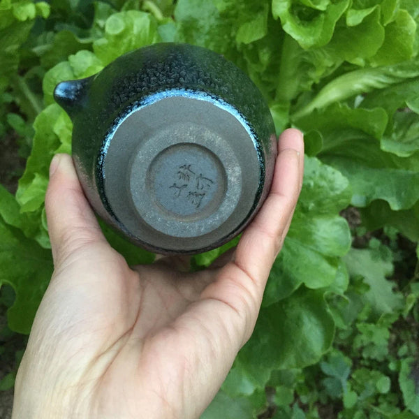 Blue Glaze Ceramic Pourer-ToShay.org