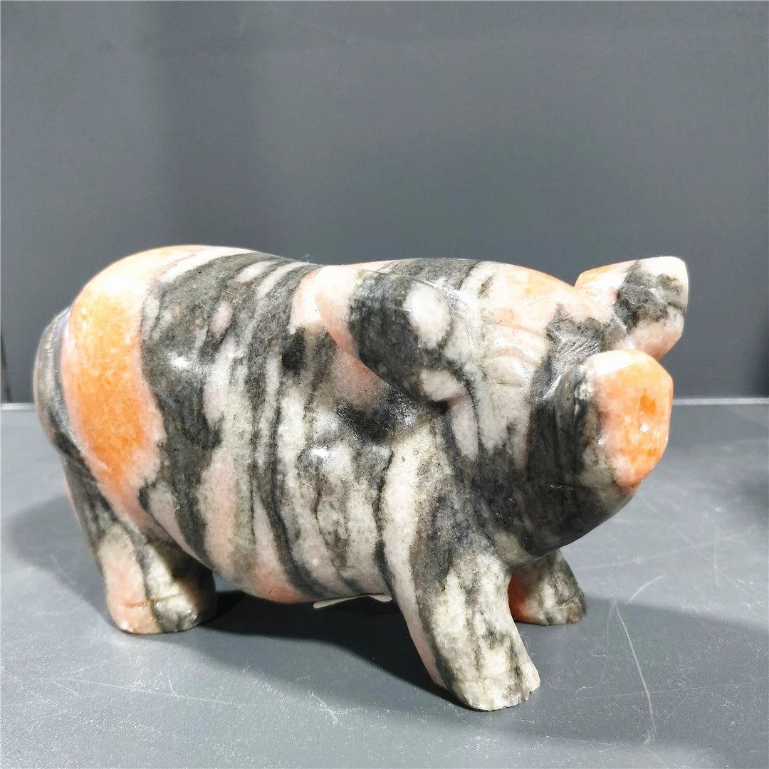 Yellow Black Sunstone Pig-ToShay.org