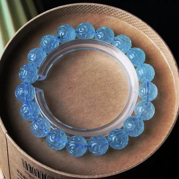 Blue Aquamarine Bracelet-ToShay.org