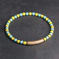 Glaze Glass Beads Bracelet-ToShay.org
