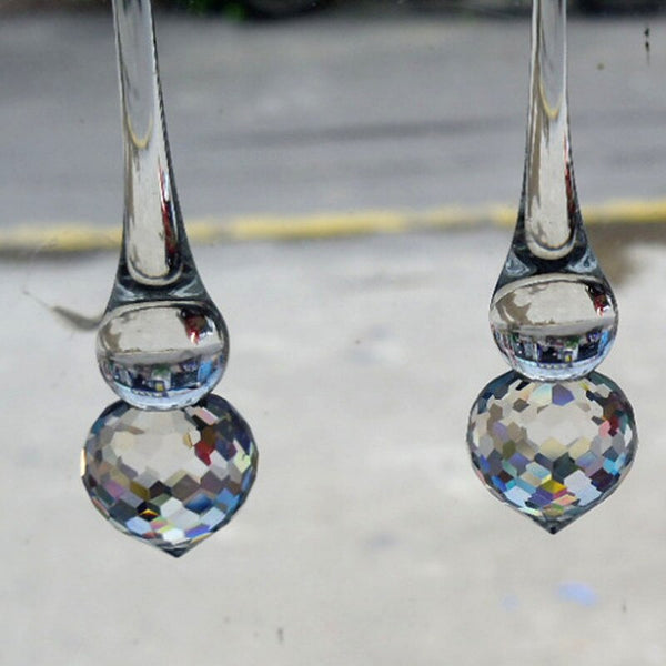 Clear Crystal Waterdrop Pendants-ToShay.org