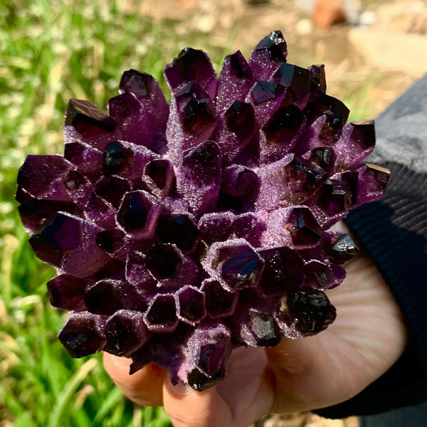 Purple Quartz Crystal Cluster-ToShay.org