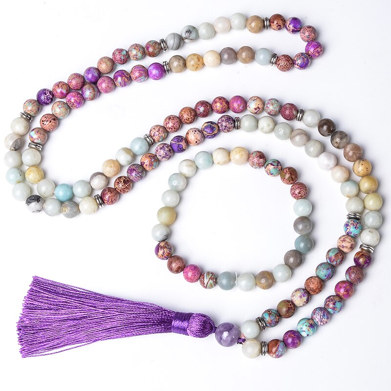 Purple Emperor Jasper Mala-ToShay.org