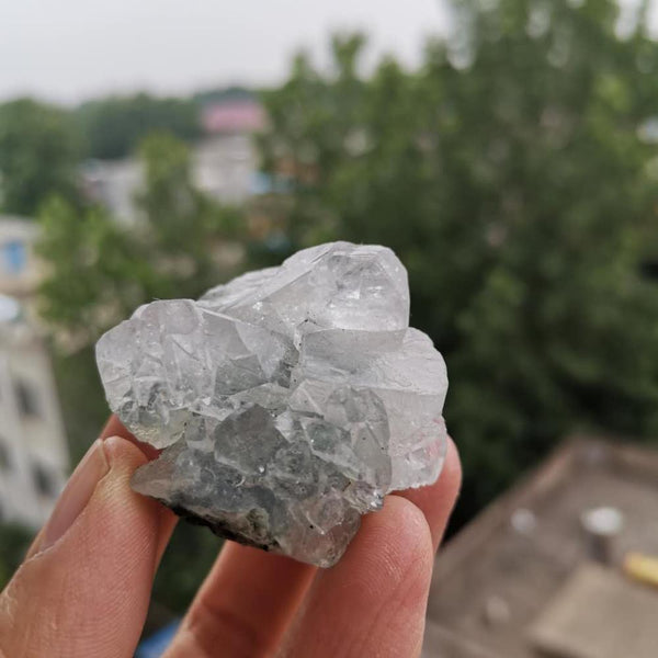White Apophyllite Crystal Rock-ToShay.org
