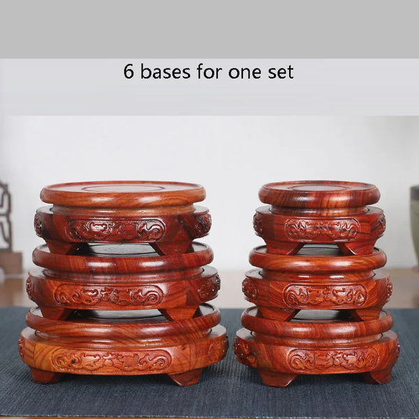 Red Sandalwood Dragon Base-ToShay.org