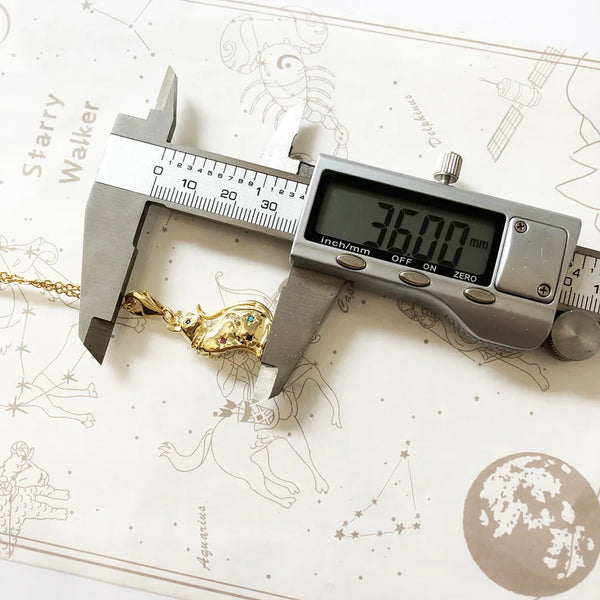 Gold Cat Stars Pendant-ToShay.org