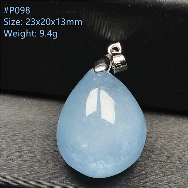 Blue Aquamarine Pendant-ToShay.org