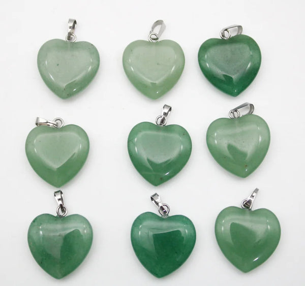 Mixed Crystal Heart Pendants-ToShay.org
